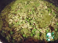 Рис с зеленым соусом