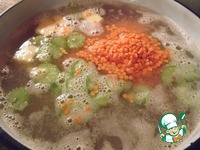 Чечевичный суп–пюре с бататом