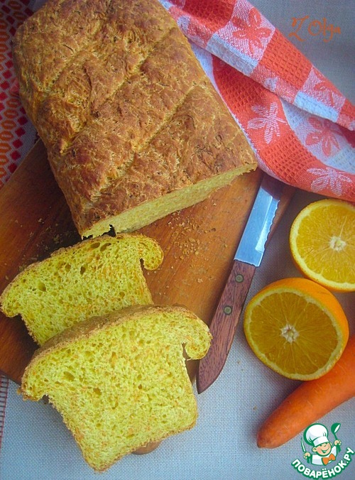 Морковный хлеб с апельсиновой цедрой