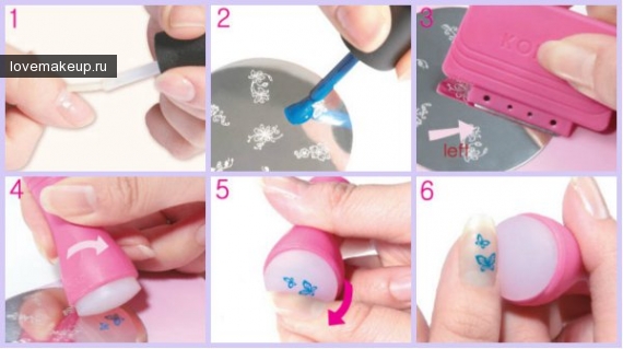 Как сделать стемпинг на ногтях, фот, видео инструкция от Имкосметик