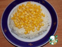 Салат свекольный с кукурузой