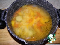 Овощной слоеный суп "Очень интересный"