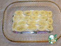 Торт творожно-банановый без выпечки
