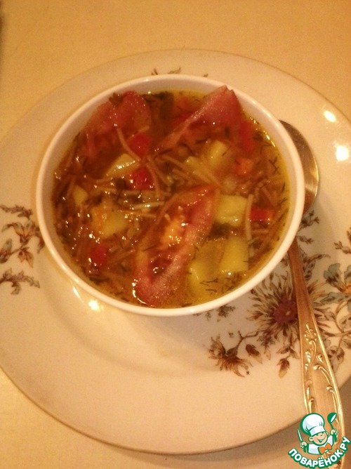 Суп картофельно-вермишелевый