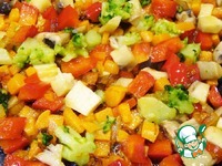 Детский обед с рисом и овощами-Бэймакс