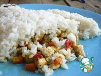 Детский обед с рисом и овощами-Бэймакс