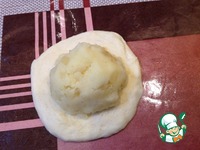 Пирожки жареные с картошкой на закваске и картофельном отваре