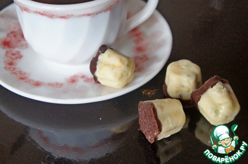 Конфеты из белого шоколада "Прантанье"
