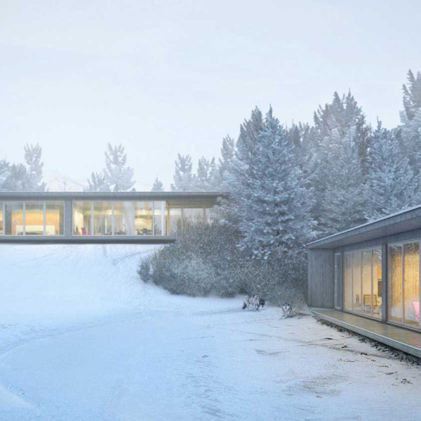 Glass-Sliding-Wall-Sided-House-in-Snow