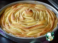Яблочный пирог "Чайная роза"