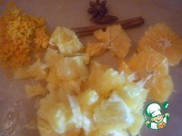 Оладьи с апельсиново-брусничным пряным соусом
