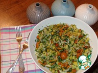 Салат с грибами и маринованным луком