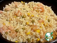 Рис с креветками и овощами