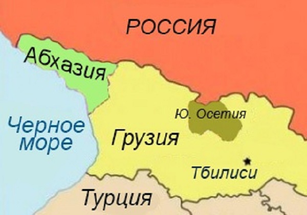 Отпуск на Черном море: подробная карта Абхазии с городами, поселками иселами на русском языке
