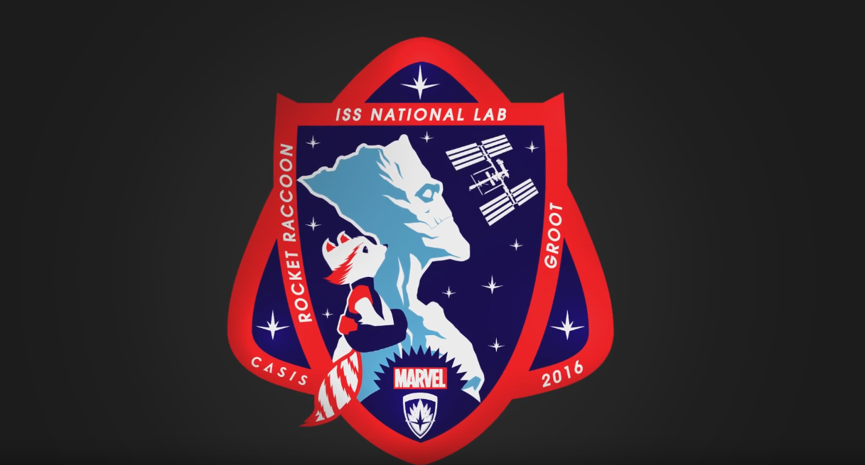 Енот Рокет и Грут появились эмблеме космической миссии агентства NASA