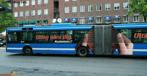 Креативная транспортная реклама: автобусы (16 фото)