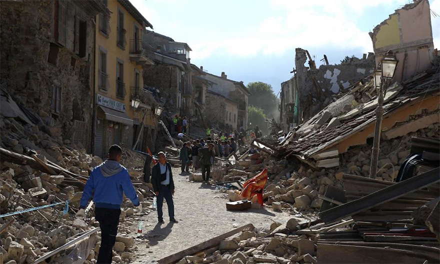 Землетрясение в италии сейчас