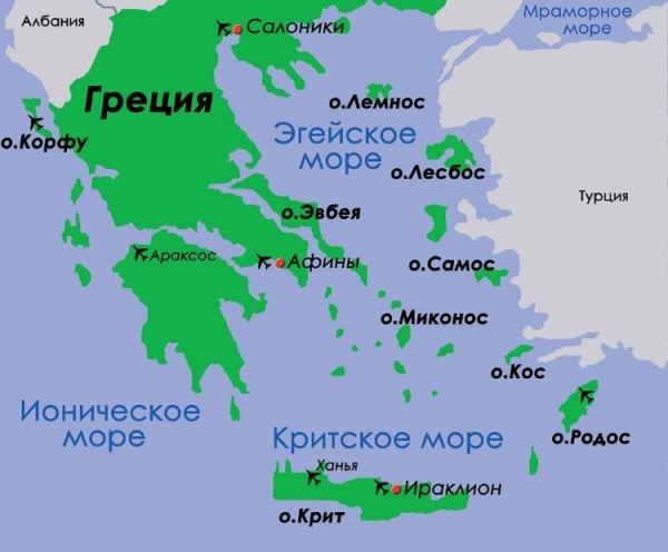 Достопримечательности на карте Крита, которые стоит посмотреть