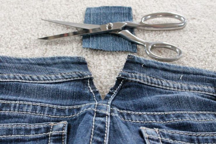 Как увеличить размер джинсов в поясе?
