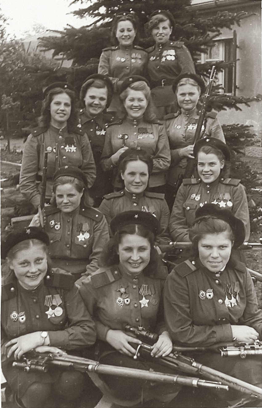 Девушки-Снайперы 3-й ударной армии 1-й белорусский фронт