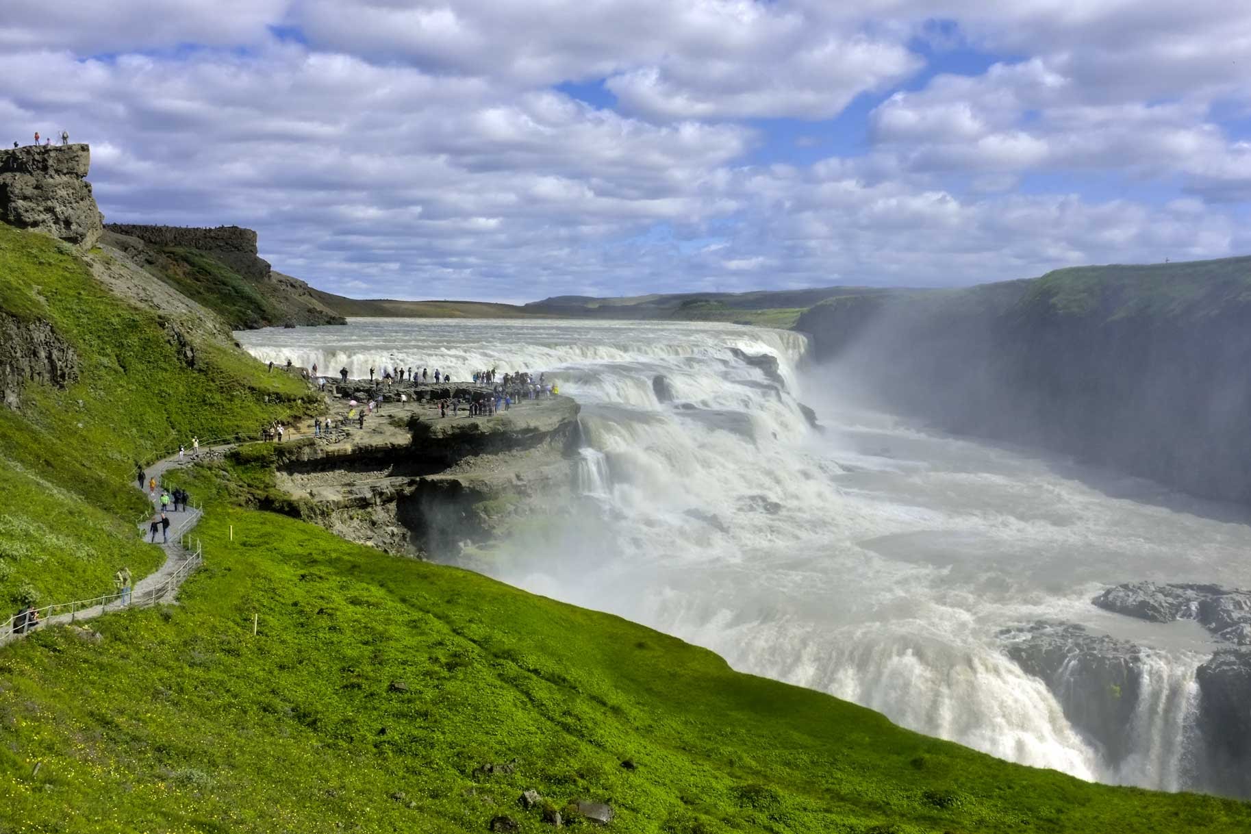 Водопад Гюдльфосс Исландия