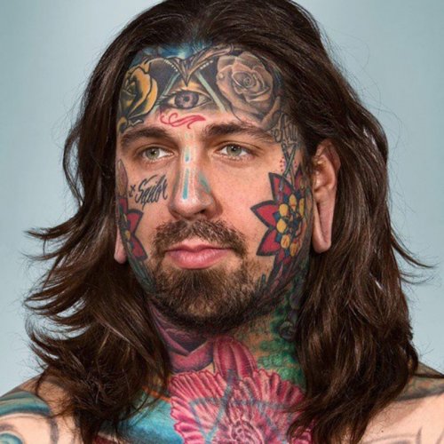 Татуировки на лице (24 фото)
