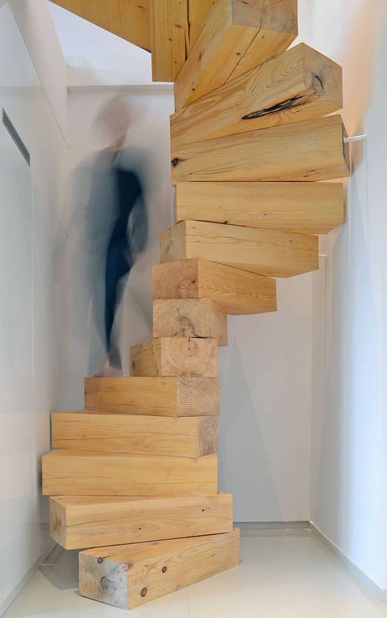 лестницы из бруса фото